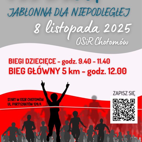 Obraz Aktualności o tytule Jabłonna po raz VII pobiegnie dla Niepodległej