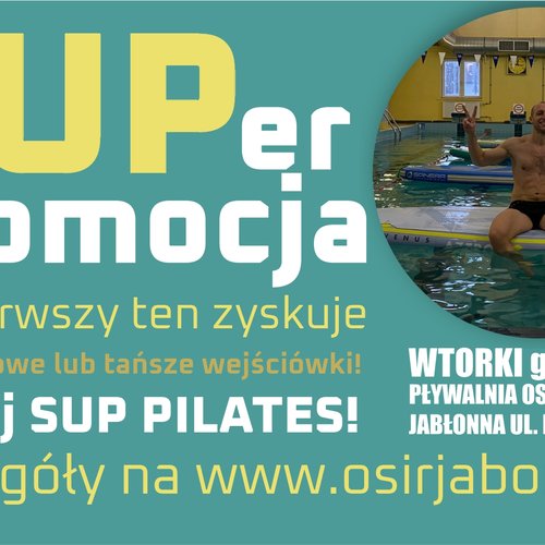 Obraz Aktualności o tytule SUP PILATES- złap promocyjne wejściówki na zajęcia!