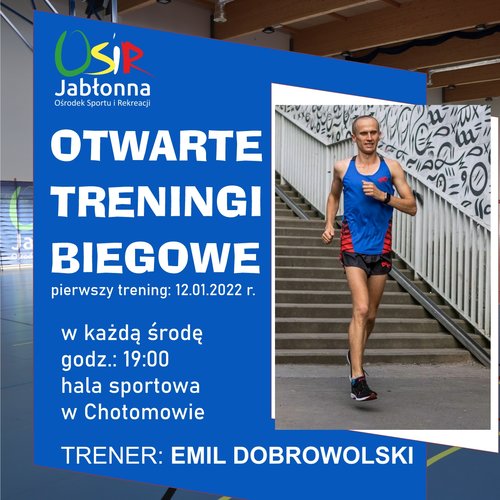 Obraz Aktualności o tytule Otwarte treningi biegowe z Emilem Dobrowolskim!