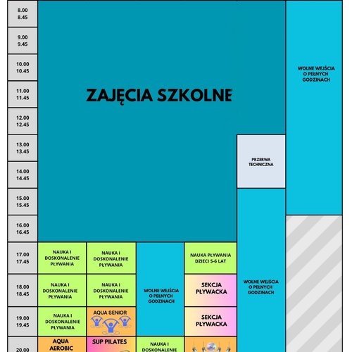 Obraz główny zajęć o tytule PŁYWALNIA OSiR- GRAFIK 