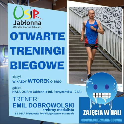 Obraz główny zajęć o tytule Otwarte treningi biegowe z Emilem Dobrowolskim! 