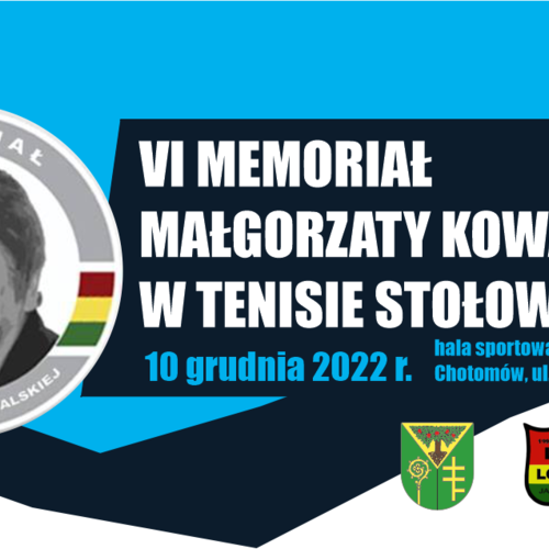 Obraz główny aktualności o tytule VI Memoriał Małgorzaty Kowalskiej w Tenisie Stołowym 