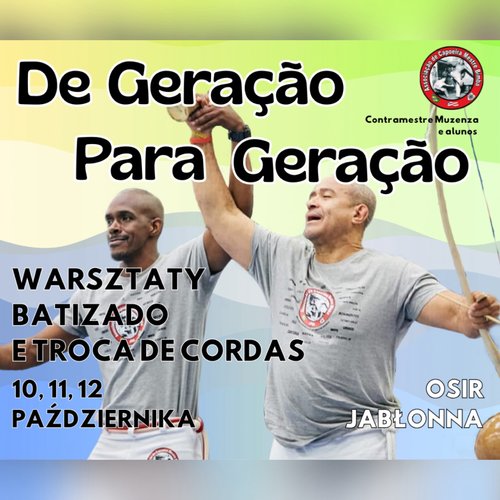 Obraz główny wydarzenia o tytule De Geração Para Geração- warsztaty, batizado e troca de cordas 