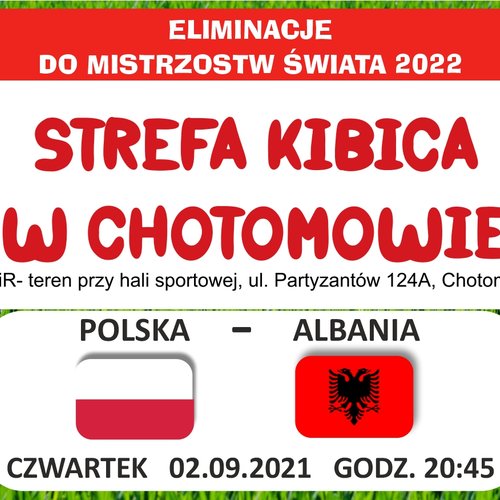 Obraz główny aktualności o tytule Mecz Polska-Albania zapraszamy do Rodzinnej Strefy Kibica 