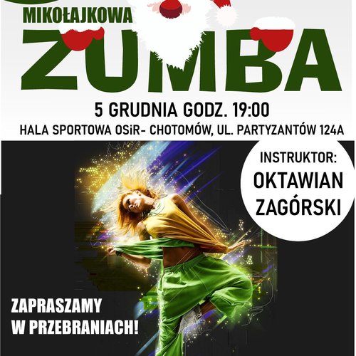 Obraz główny wydarzenia o tytule Mikołajkowa ZUMBA FITNESS 