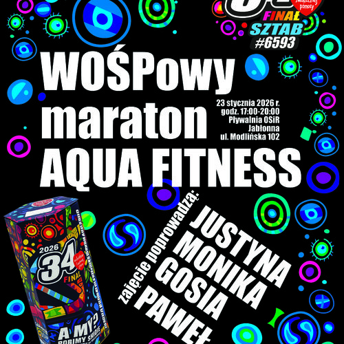 Obraz główny wydarzenia o tytule WOŚPowy Maraton Aqua Fitness 