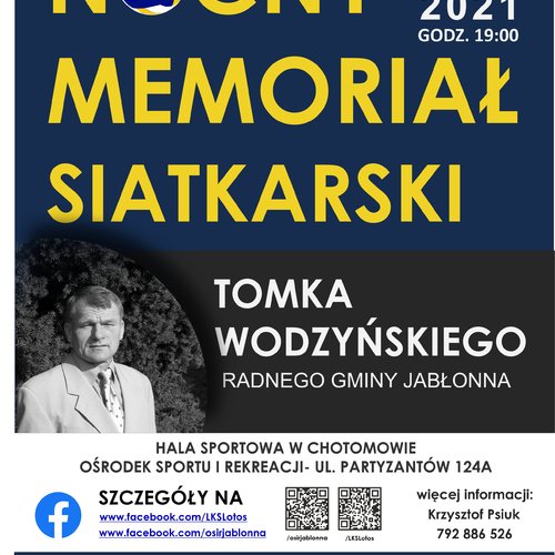 Obraz główny wydarzenia o tytule Nocny Memoriał Siatkarski Tomka Wodzyńskiego 