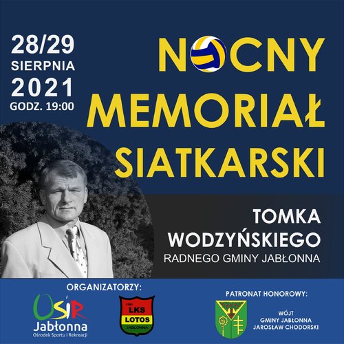 Obraz główny aktualności o tytule Nocny Memoriał Siatkarski Tomka Wodzyńskiego 