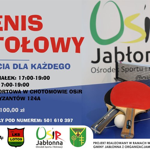 Obraz główny zajęć o tytule Tenis stołowy 