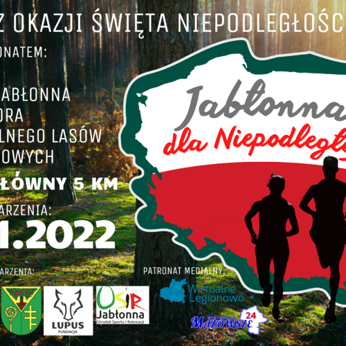 Obraz główny wydarzenia o tytule Bieg Jabłonna dla Niepodległej 