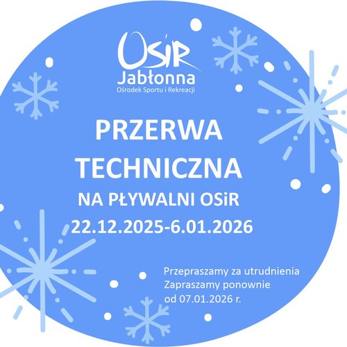 Obraz główny zajęć o tytule PŁYWALNIA OSiR- GRAFIK 