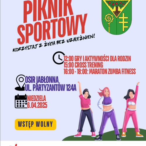 Obraz główny wydarzenia o tytule PIKNIK SPORTOWY- korzystaj z życia bez uzaleznień 