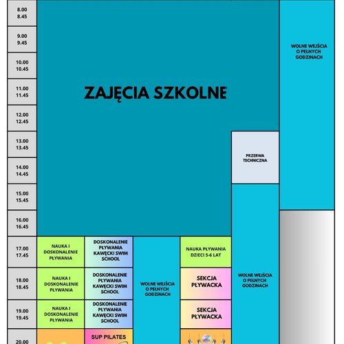 Obraz główny zajęć o tytule PŁYWALNIA OSiR- GRAFIK 