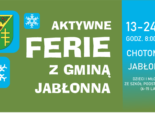 Obraz główny aktualności o tytule Aktywne Ferie z Gminą Jabłonna 