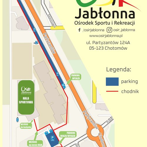 Obraz główny aktualności o tytule Dostępność parkingów w rejonie hai OSiR 