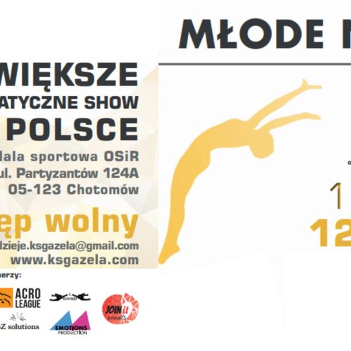 Obraz główny wydarzenia o tytule MŁODE NADZIEJE I Międzynarodowe Zawody w Akrobatycznych Skokach na Ścieżce 