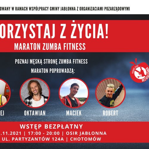 Obraz główny aktualności o tytule Maraton ZUMBA FITNESS już 21 listopada! 